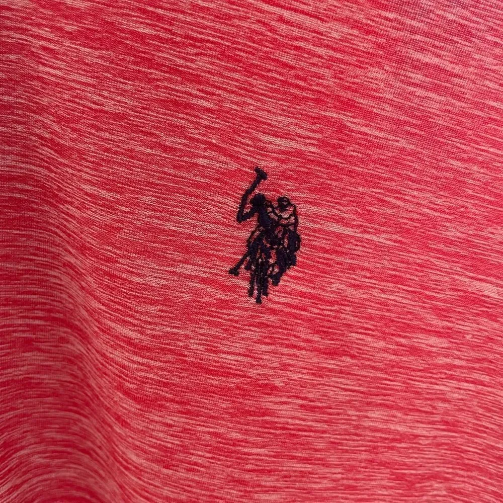 ⭐️5/$25 U.S. Polo Assn. Lightweight Red Tee, Mens size Large